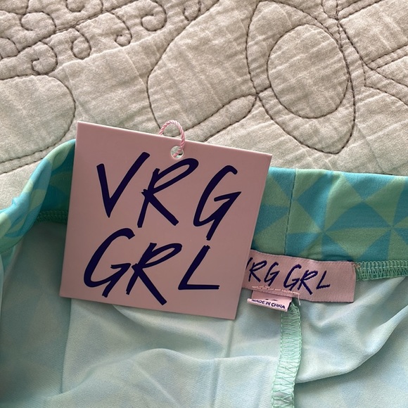 VRG GRL Manhattan Streets Print Pants // Aqua - Picture 6 of 7